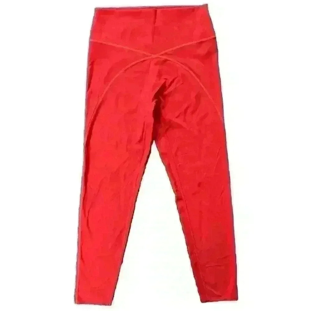 Aerie Offline Goals 7/8 Hi Rise Legging Orange Womens Size Large